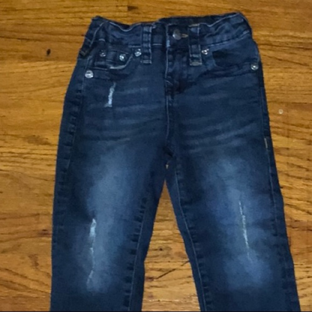 True Religion Kids Navy Distressed Jeans